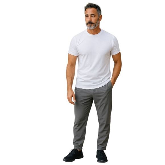 Soybu Men's Gray Woven Jogger Pants Lightweight Size Medium NWT - Picture 9 of 13